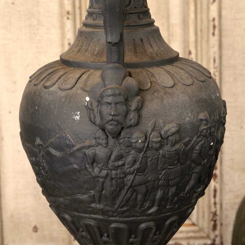 #55800 Antique Cast Plaster Lamp Base image 8