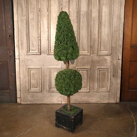 #55812 Faux Topiary w/ Wood Container Base image 5