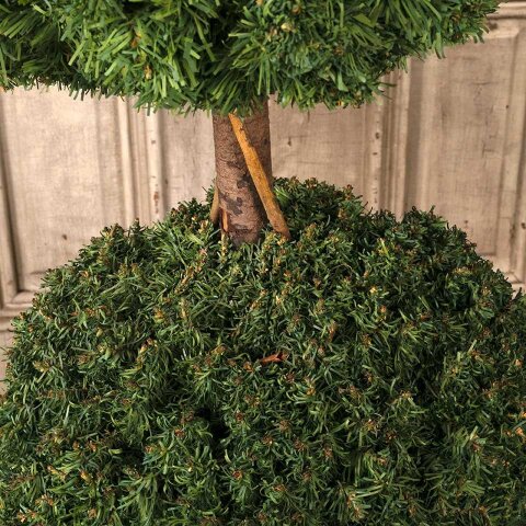 #55812 Faux Topiary w/ Wood Container Base image 6