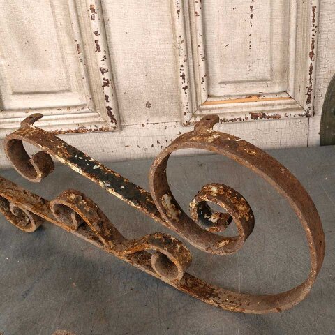 #55821 Set of 2 Antique Wrought Iron Wall Brackets image 4