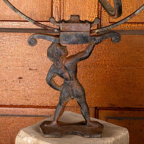 #55829 Atlas on Stone Pedestal Garden Ornament image 6