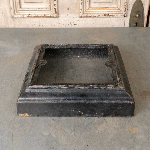 Antique Cast Iron Garden Urn Pedestal Base