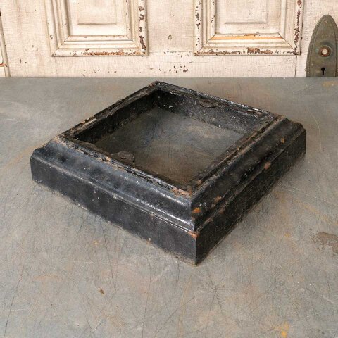 #55837 Antique Cast Iron Garden Urn Pedestal Base image 2