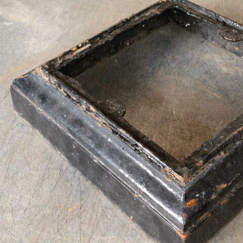 #55837 Antique Cast Iron Garden Urn Pedestal Base image 5