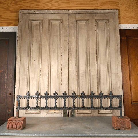 Cast Iron & Terra Cotta Garden Ornament