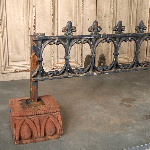 #55842 Cast Iron & Terra Cotta Garden Ornament image 2