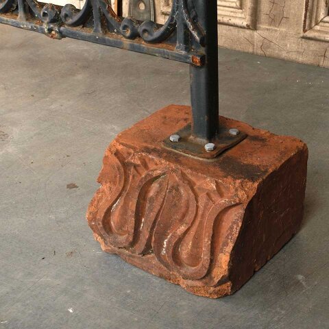 #55842 Cast Iron & Terra Cotta Garden Ornament image 3