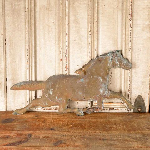 #55845 28x15 Copper Weathervane Horse Ornament image 5