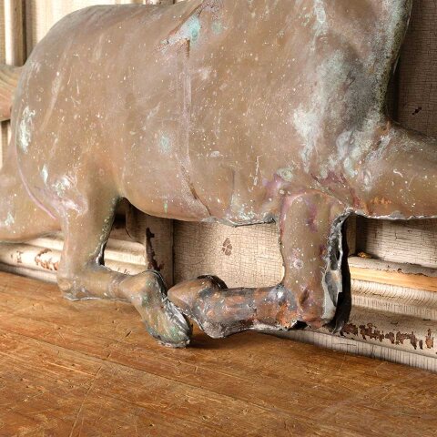 #55845 28x15 Copper Weathervane Horse Ornament image 7