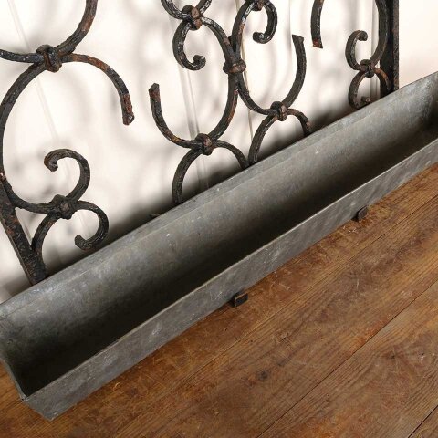 #55853 Repurposed Wrought Iron Panel Wall Planter image 2