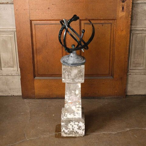 #55861 12x37 Garden Armillary on Stone Pedestal image 2