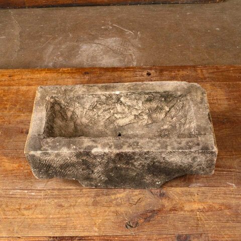 18x9 Carved Stone Trough Garden Planter