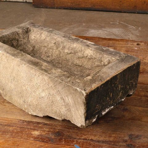 #55876 18x9 Carved Stone Trough Garden Planter image 6