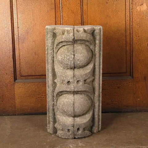Carved Stone Egg & Dart Building Ornament
