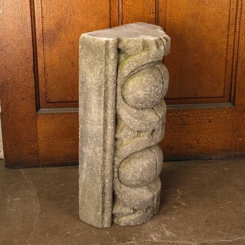#55877 Carved Stone Egg & Dart Building Ornament image 5