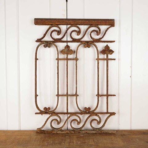 21x30 Antique Cast Iron Garden Fence Section