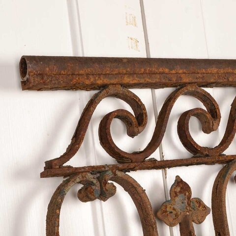 #55880 21x30 Antique Cast Iron Garden Fence Section image 4