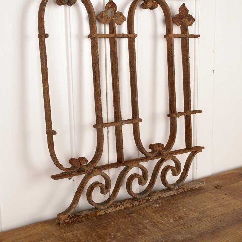 #55880 21x30 Antique Cast Iron Garden Fence Section image 5