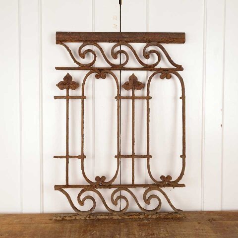 #55880 21x30 Antique Cast Iron Garden Fence Section image 7