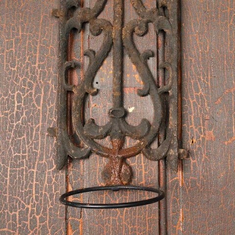 #55895 9x20 Cast Iron Widows Walk Wall Pot Holder image 6