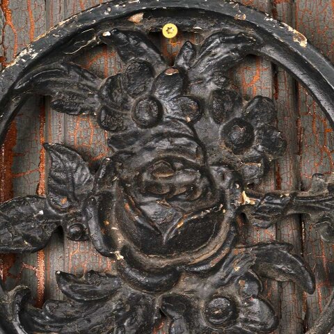 #55897 Vintage Cast Iron Wall Mount Planter Holder image 5