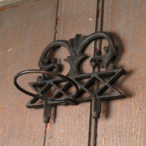 #55898 Repurposed Cast Iron Wall Planter Pot Holder image 7