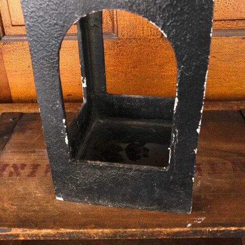 #55905 Vintage Cast Metal Lantern Candle Holder image 3