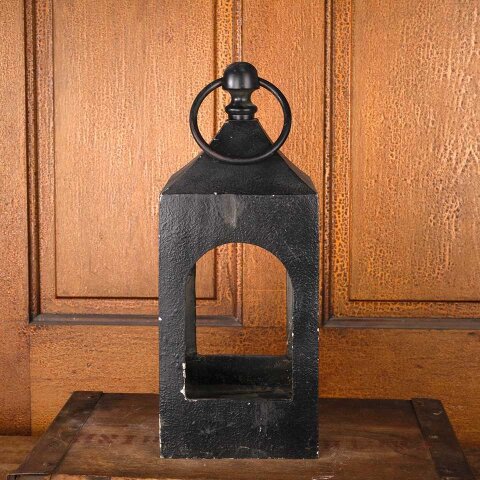 #55905 Vintage Cast Metal Lantern Candle Holder image 6