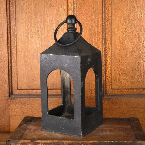 #55906 Vintage Cast Metal Lantern Candle Holder image 5