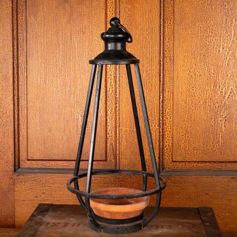 #55929 7x15 Hanging Metal Planter / Candle Holder image 4