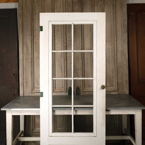 #55937 32x80 Antique 8 Lite Wood Storm Door image 2