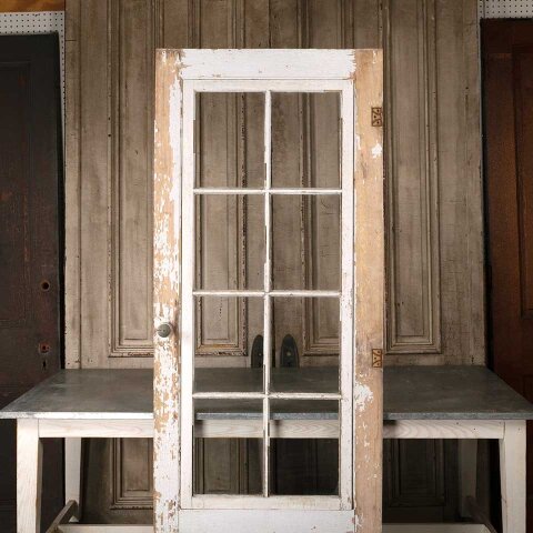 #55938 30x81 Antique 8 Lite Wood Storm Door image 2