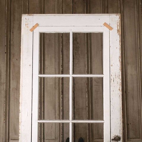 #55938 30x81 Antique 8 Lite Wood Storm Door image 8