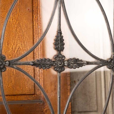 #55981 24x26 Antique Ornate Leaded Glass Window image 2