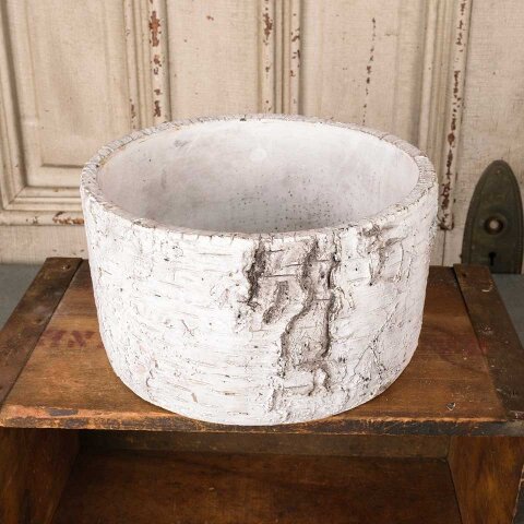 #55993 Modern Ceramic Birch Log Garden Planter image 3