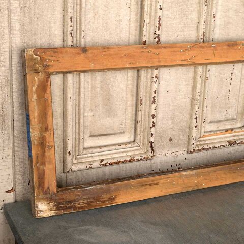 #56011 32x14 Antique Wood Transom Window Frame image 3