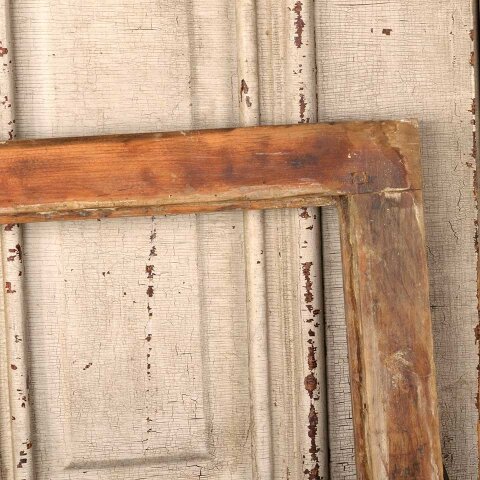 #56011 32x14 Antique Wood Transom Window Frame image 5