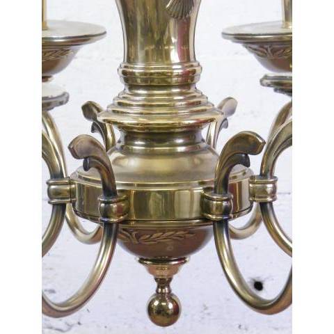#5810 6 Light Brass Chandelier image 3