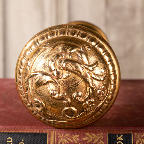 #7813 Antique Russell & Erwin De Bercy Doorknobs image 6
