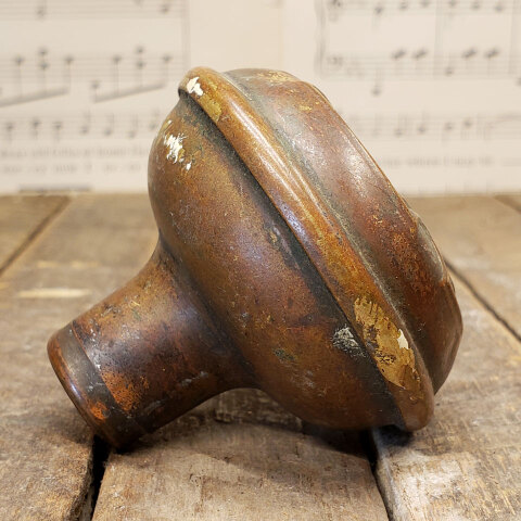 #7879 Antique Russell & Erwin Single Brass Doorknob image 2