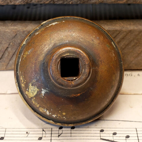 #7879 Antique Russell & Erwin Single Brass Doorknob image 4